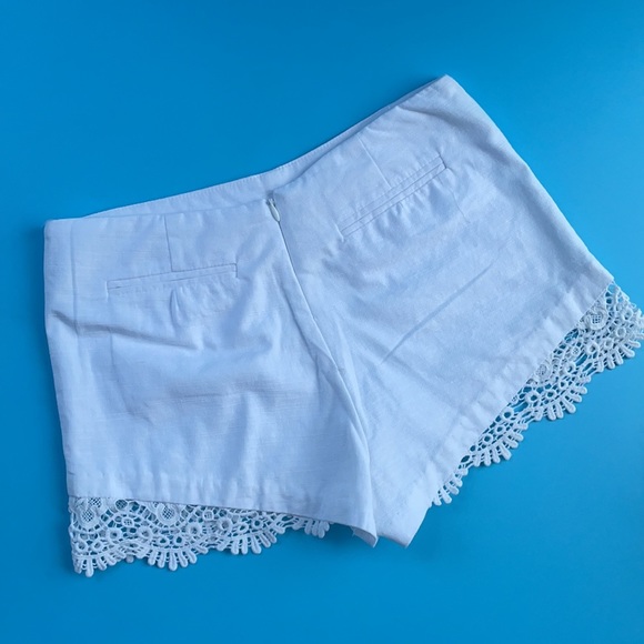 Love Ady Women's White Back Zip Lace French Knickers Mini Short Size Small - Picture 4 of 6